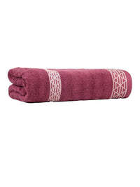 MYTRIDENT Striped Cotton Bath Towel- 500 GSM