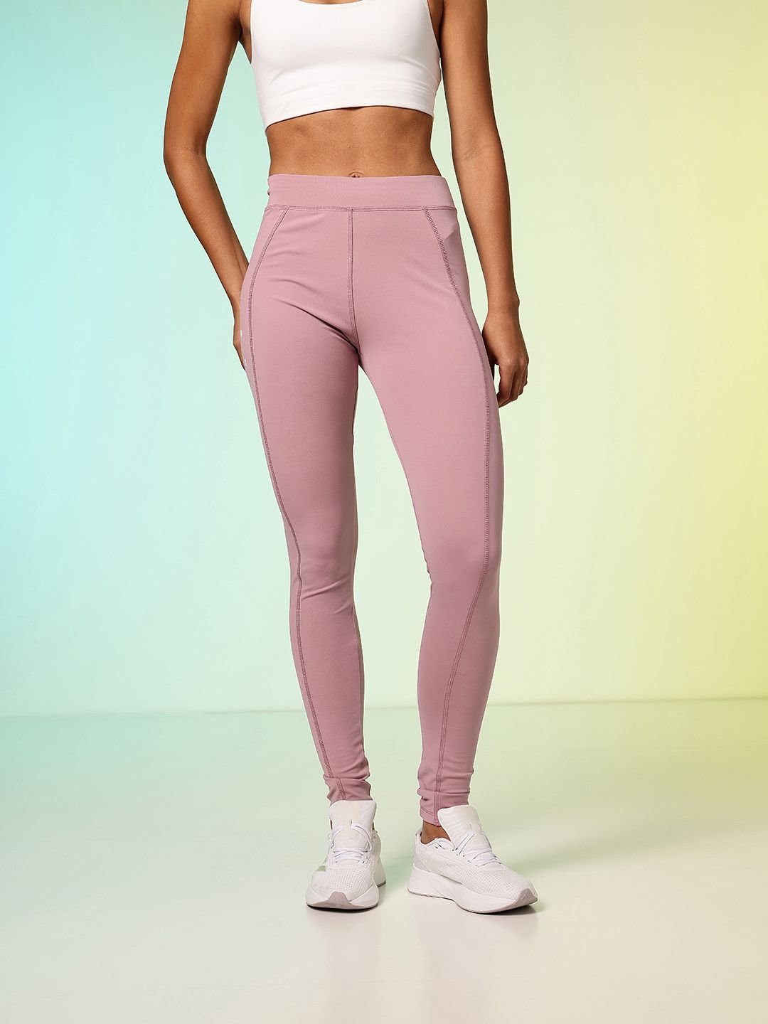 HRX by Hrithik Roshan Women Unity Story Rapid-Dry Printed Training Tights