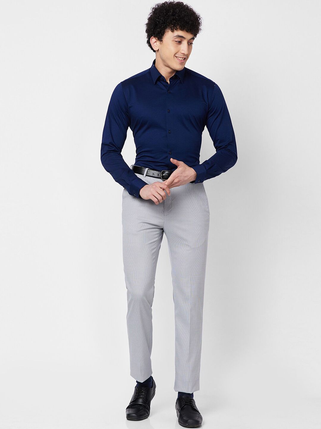 Raymond Self-Designed Contemporary Fit Formal Trousers