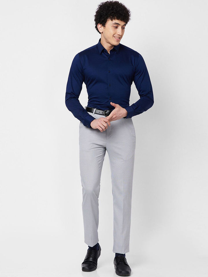 Raymond Self-Designed Contemporary Fit Formal Trousers