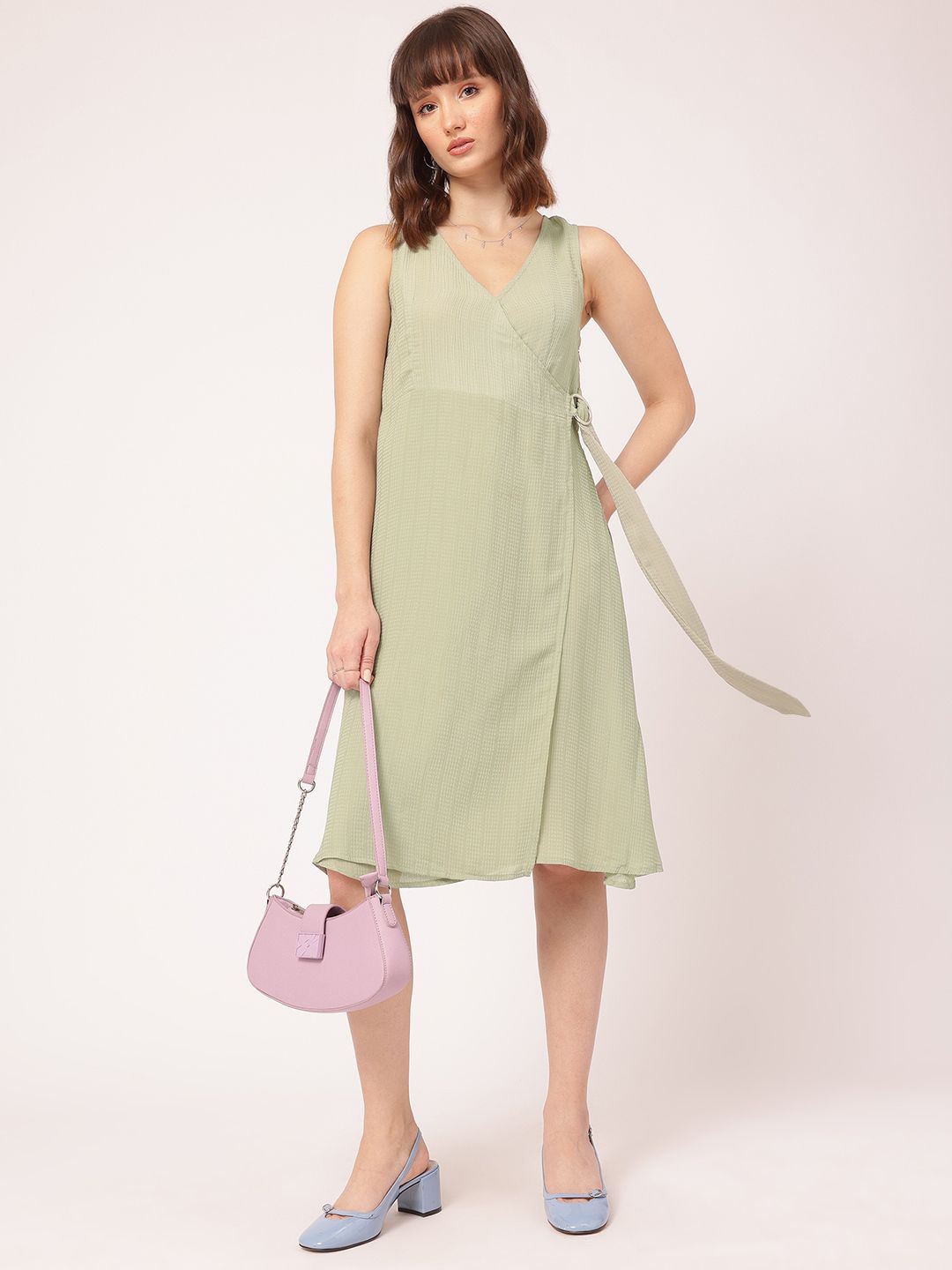 DressBerry Textured Treasures Wrap Dress