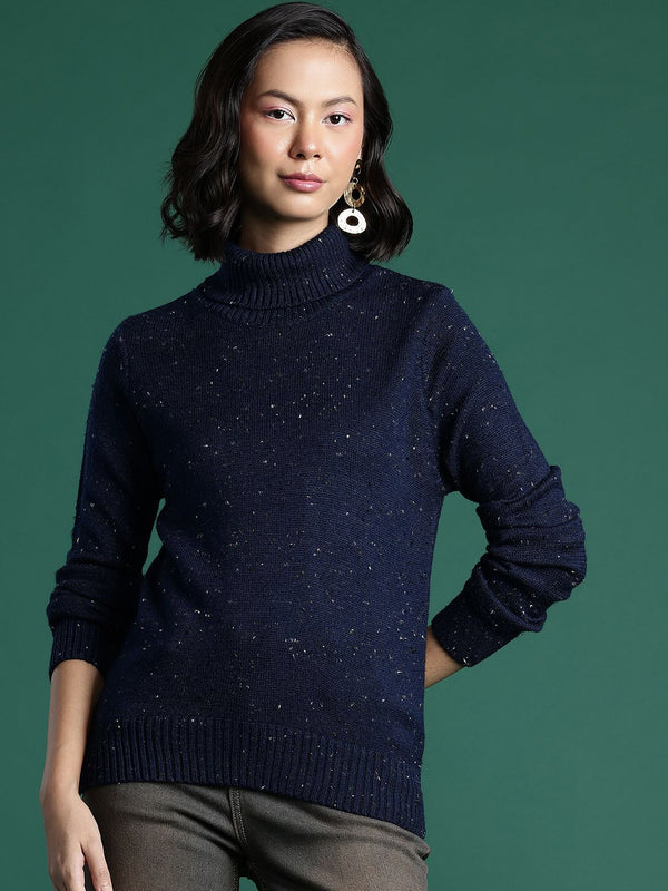 DressBerry Turtle Neck Speckled Sweaters