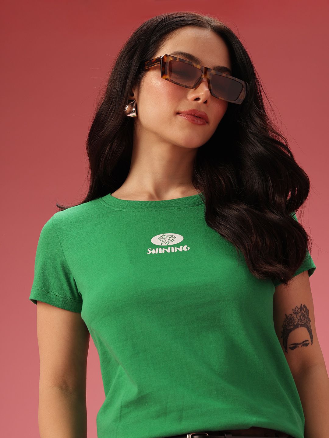 DressBerry Typography Printed T-shirt