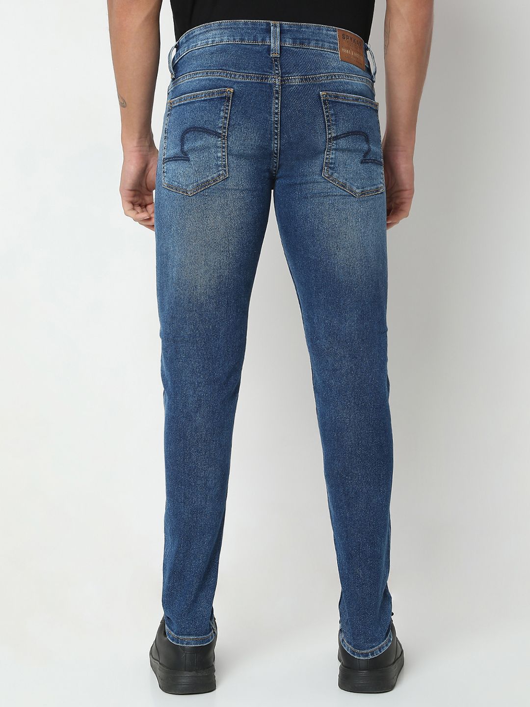 SPYKAR Men Slim Fit Low-Rise Light Fade Stretchable Jeans