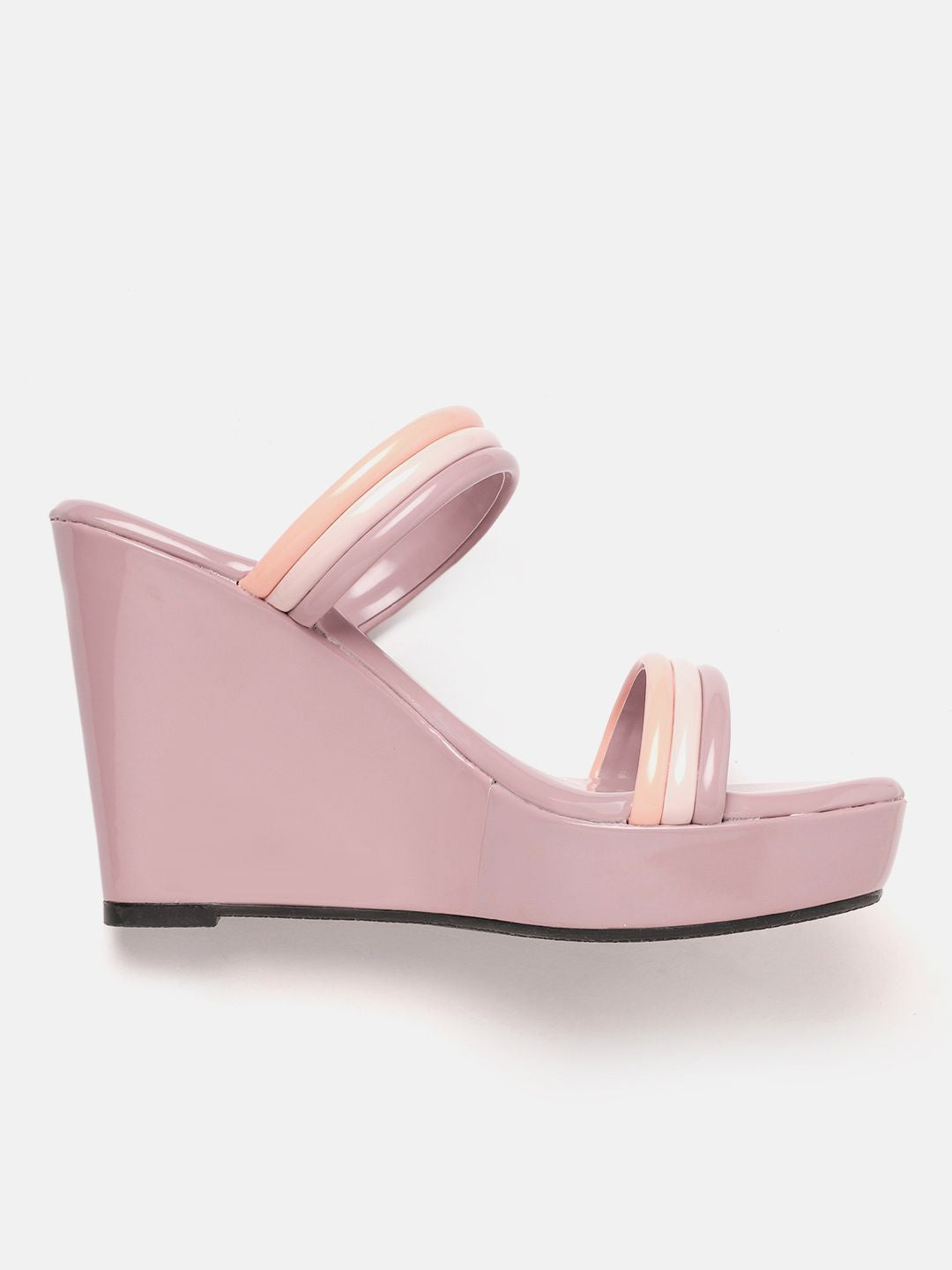 DressBerry Strappy Wedge Heels