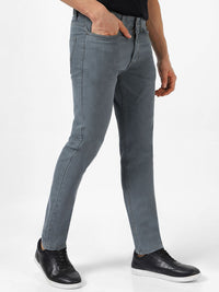 Urbano Fashion Men Grey Slim Fit Mid-Rise Clean Look Stretchable Jeans