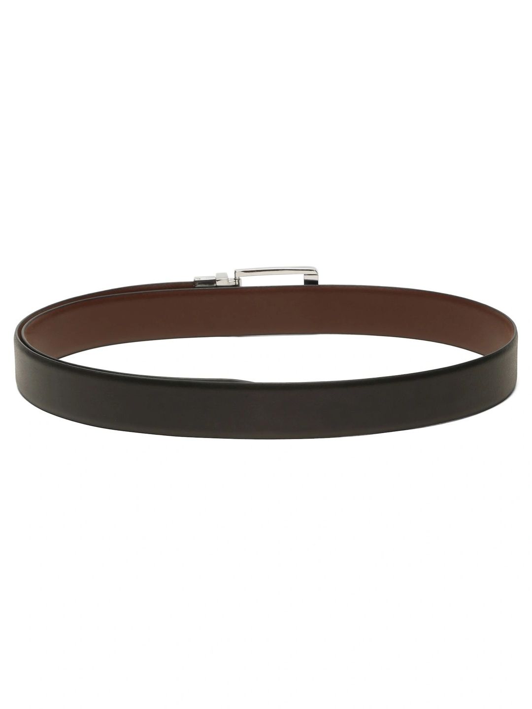 Teakwood Leathers Men Textured Leather Reversible Formal Belt