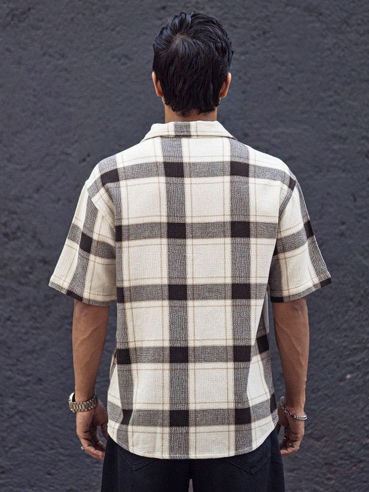 Powerlook Men Tartan Checks Opaque Checked Casual Shirt