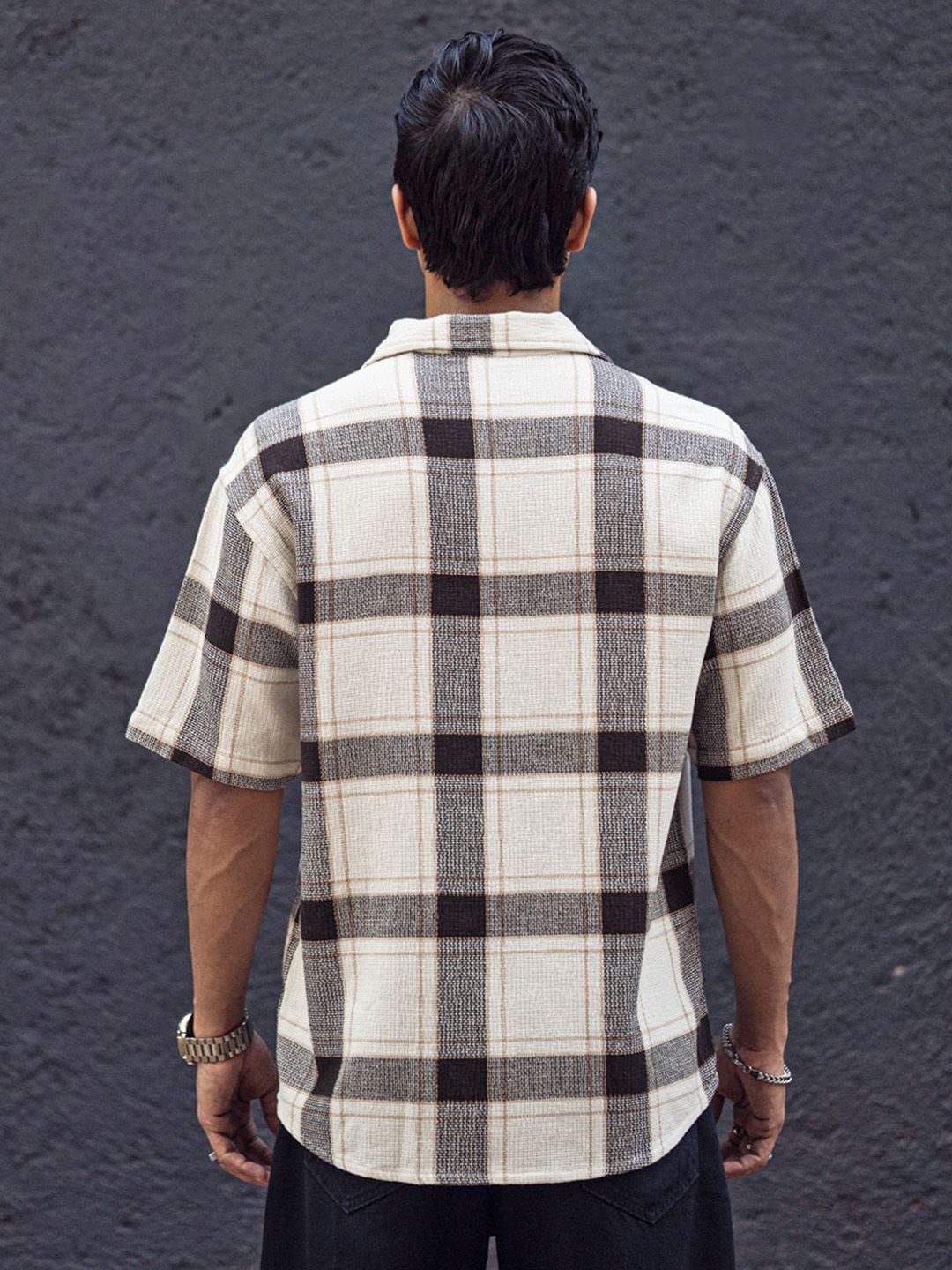 Powerlook Men Tartan Checks Opaque Checked Casual Shirt