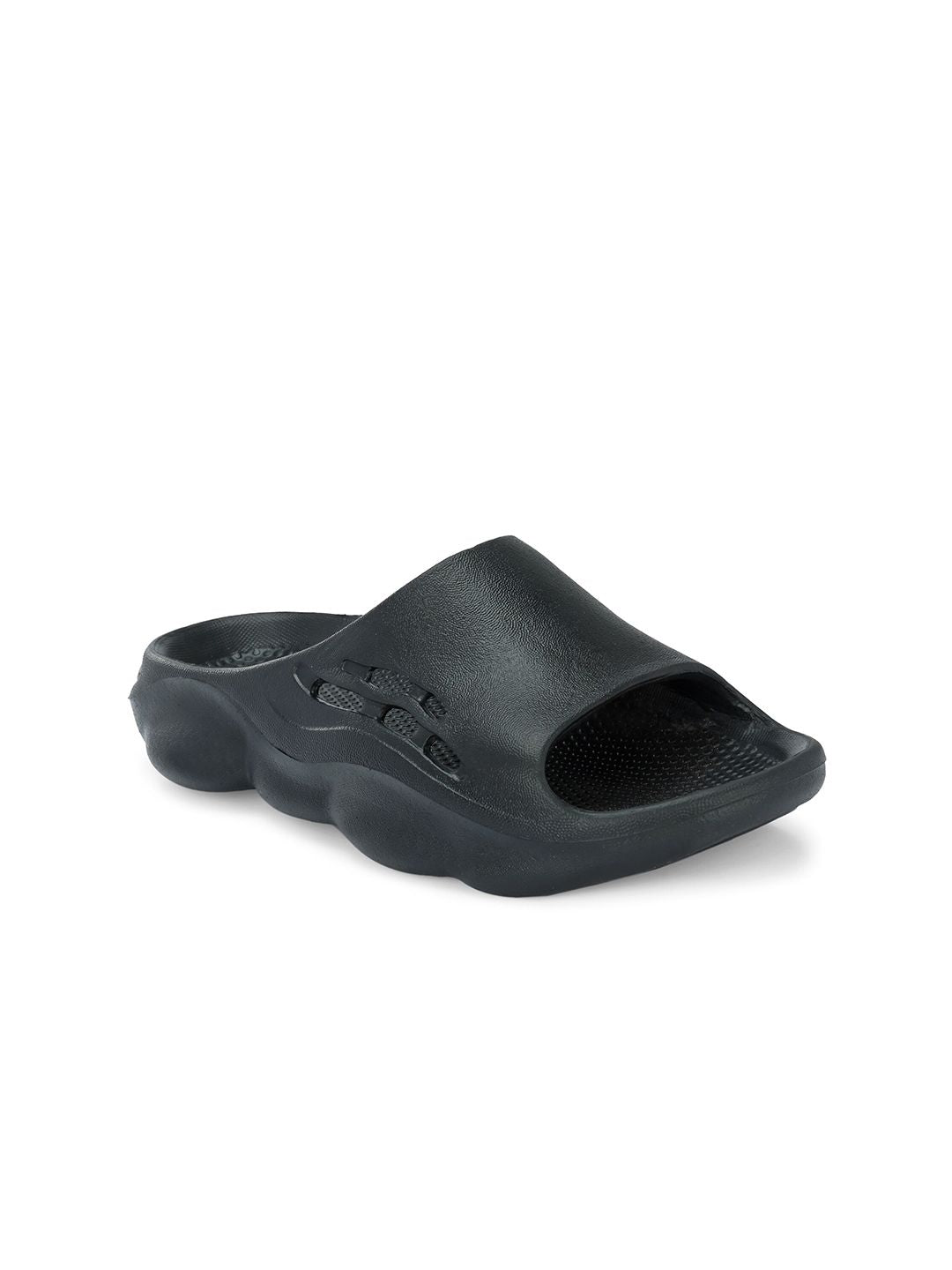 HRX by Hrithik Roshan Men Black Rubber Sliders