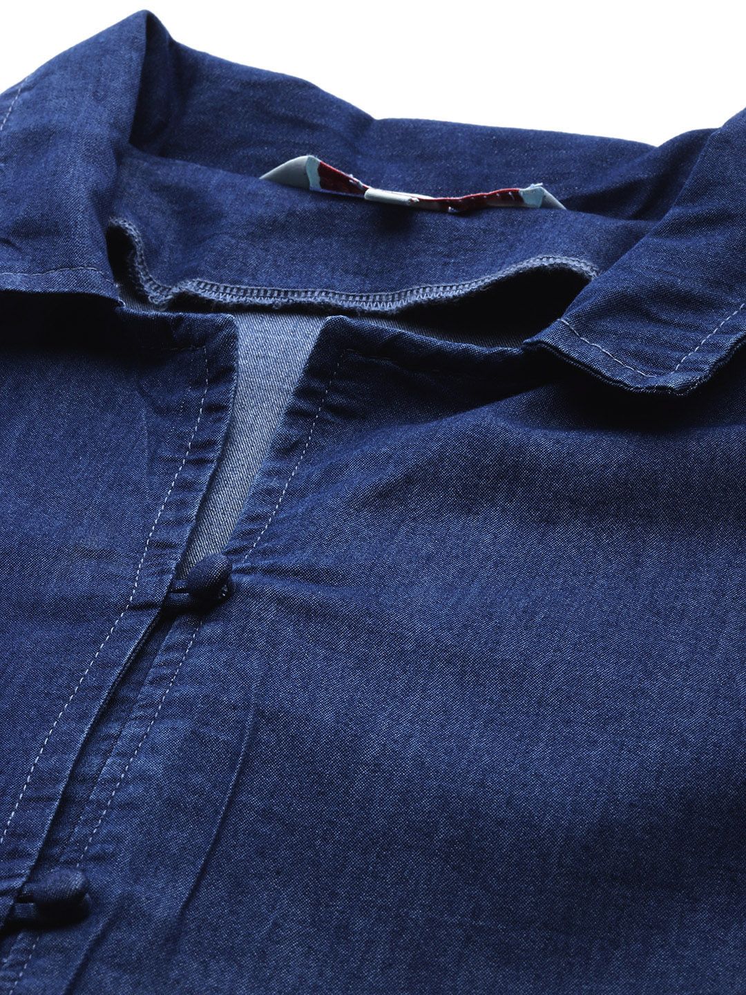 all about you Chambray A-Line Tiered Midi Dress