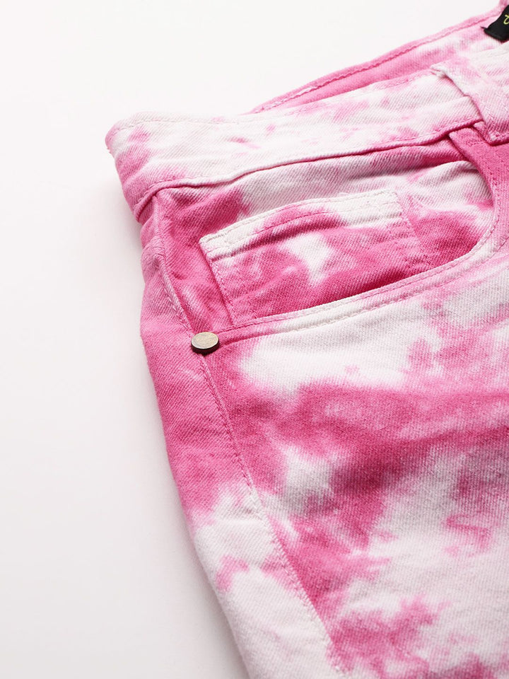 DressBerry Women Tie & Dye Slouchy Fit Stretchable Jeans