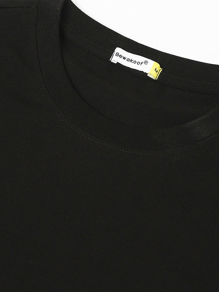 Bewakoof Men Black Batman Printed Pure Cotton T-shirt