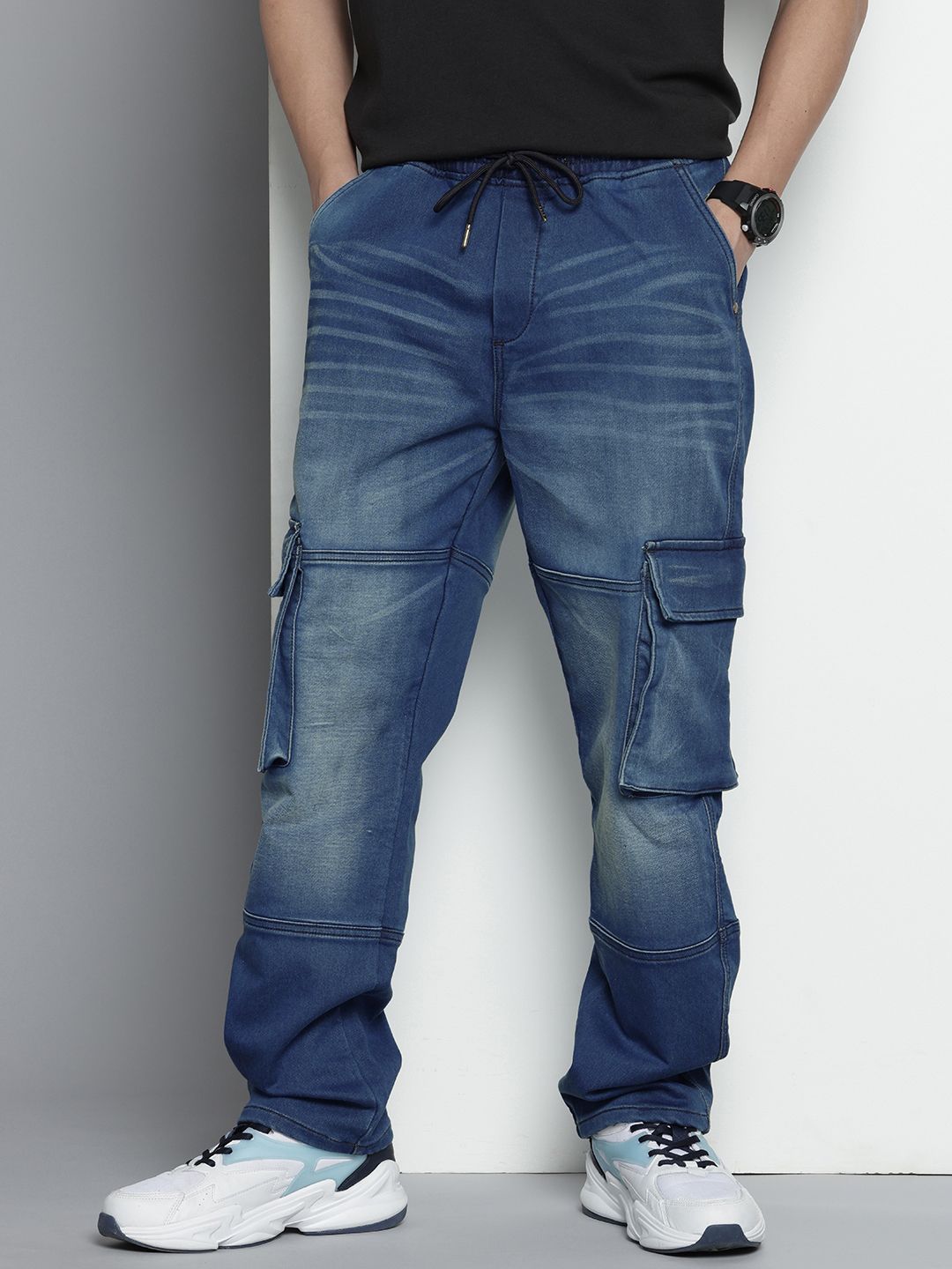 The Indian Garage Co Men Relaxed Fit Stretchable Jeans