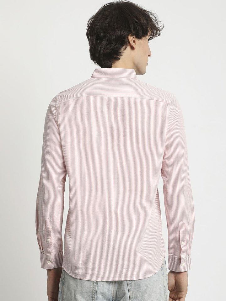 THE BEAR HOUSE Men Slim Fit Opaque Striped Casual Shirt