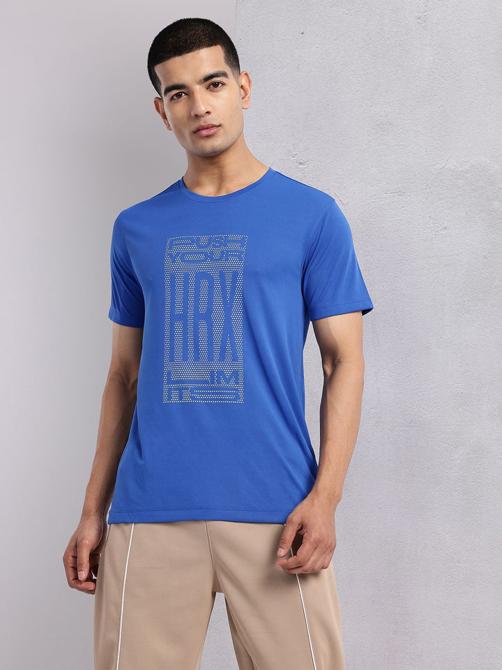 HRX by Hrithik Roshan Brand Logo Printed Training T-shirt