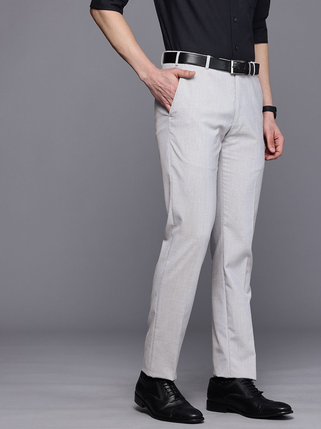 Raymond Men Slim Fit Formal Trousers