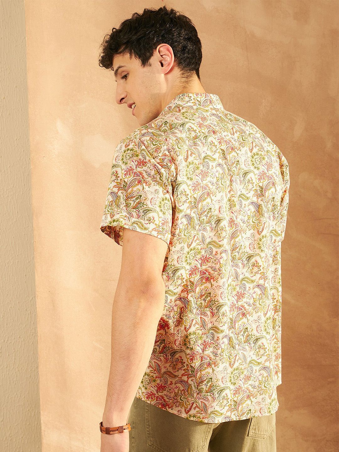 DENNISON Block Printed Oversized Casual Shirt