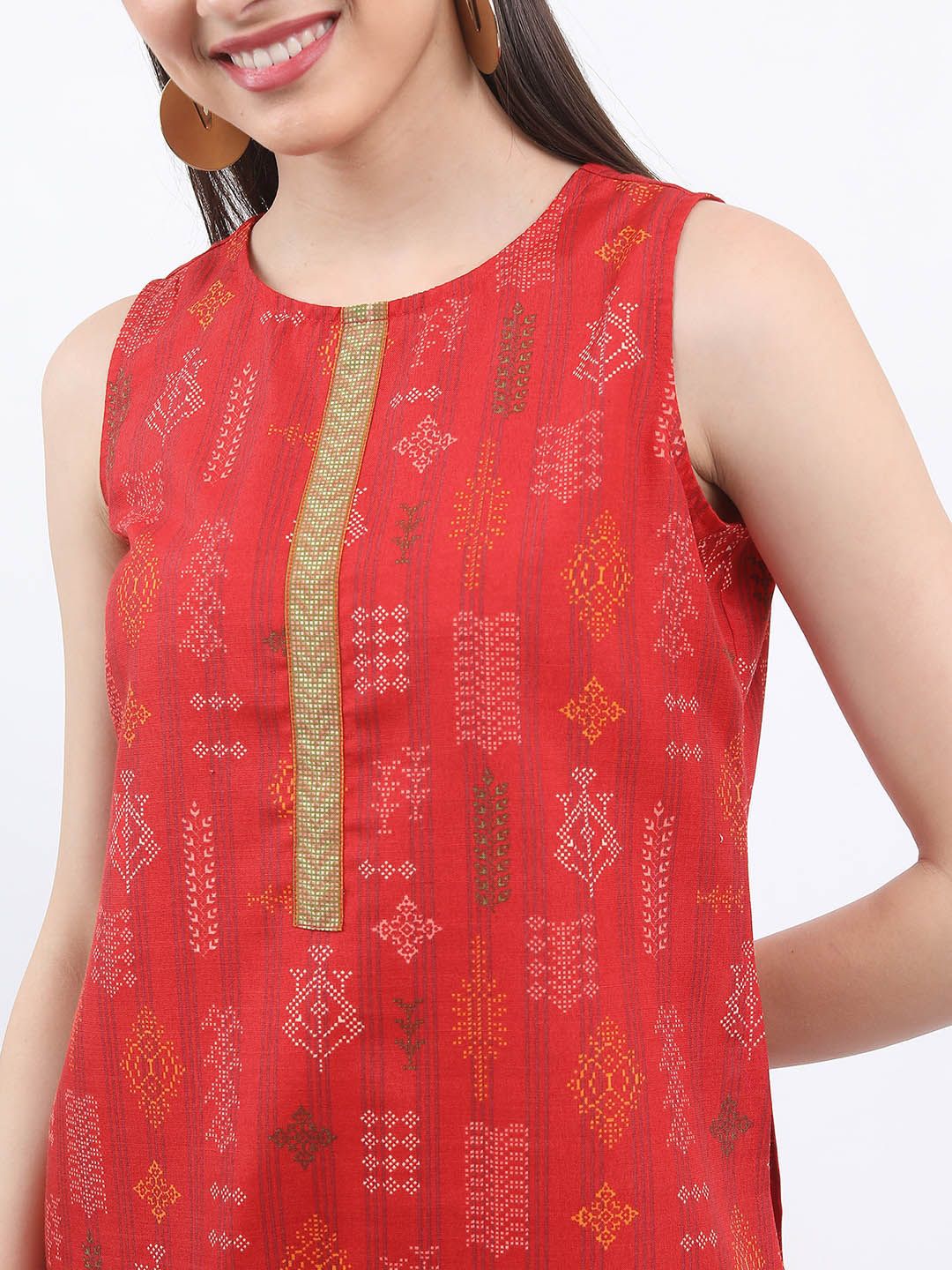 Vishudh Ethnic Motifs Printed Regular Kurta with Palazzos