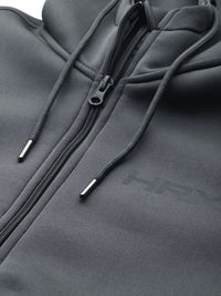 HRX by Hrithik Roshan Reflective Strip Rapid-Dry Hooded Training Jacket