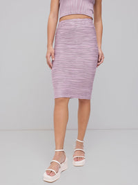 DressBerry Bosslady Charm Textured Wave Pencil Skirt