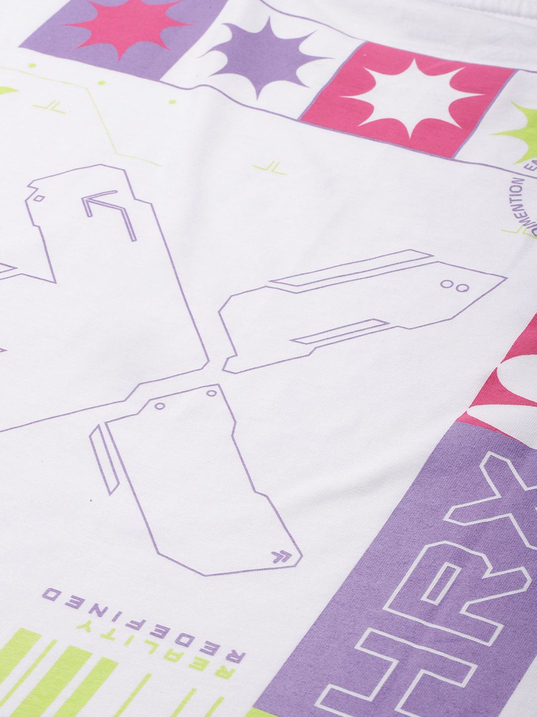 HRX by Hrithik Roshan Abstract Printed Lifestyle T-Shirt