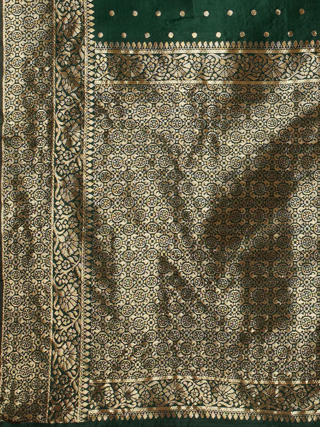 KALINI Ethnic Motifs Woven Design Zari Banarasi Saree