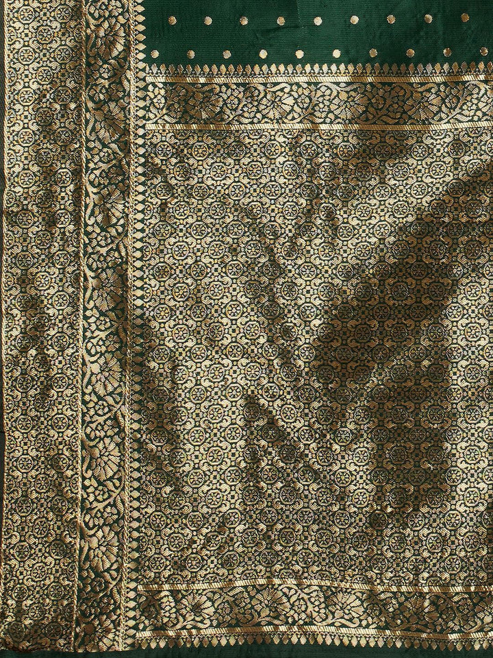 KALINI Ethnic Motifs Woven Design Zari Banarasi Saree