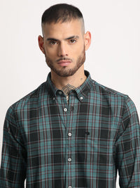 THE BEAR HOUSE Slim Fit Tartan Checks Opaque Checked Casual Shirt