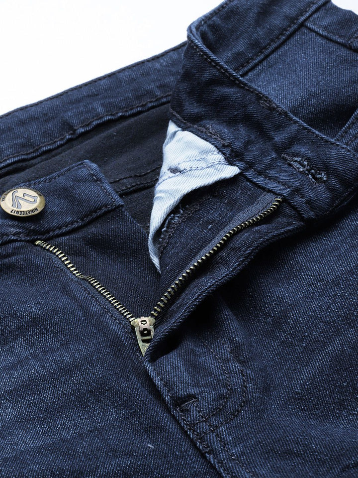 The Indian Garage Co Men Slim Fit Slash Knee Stretchable Jeans