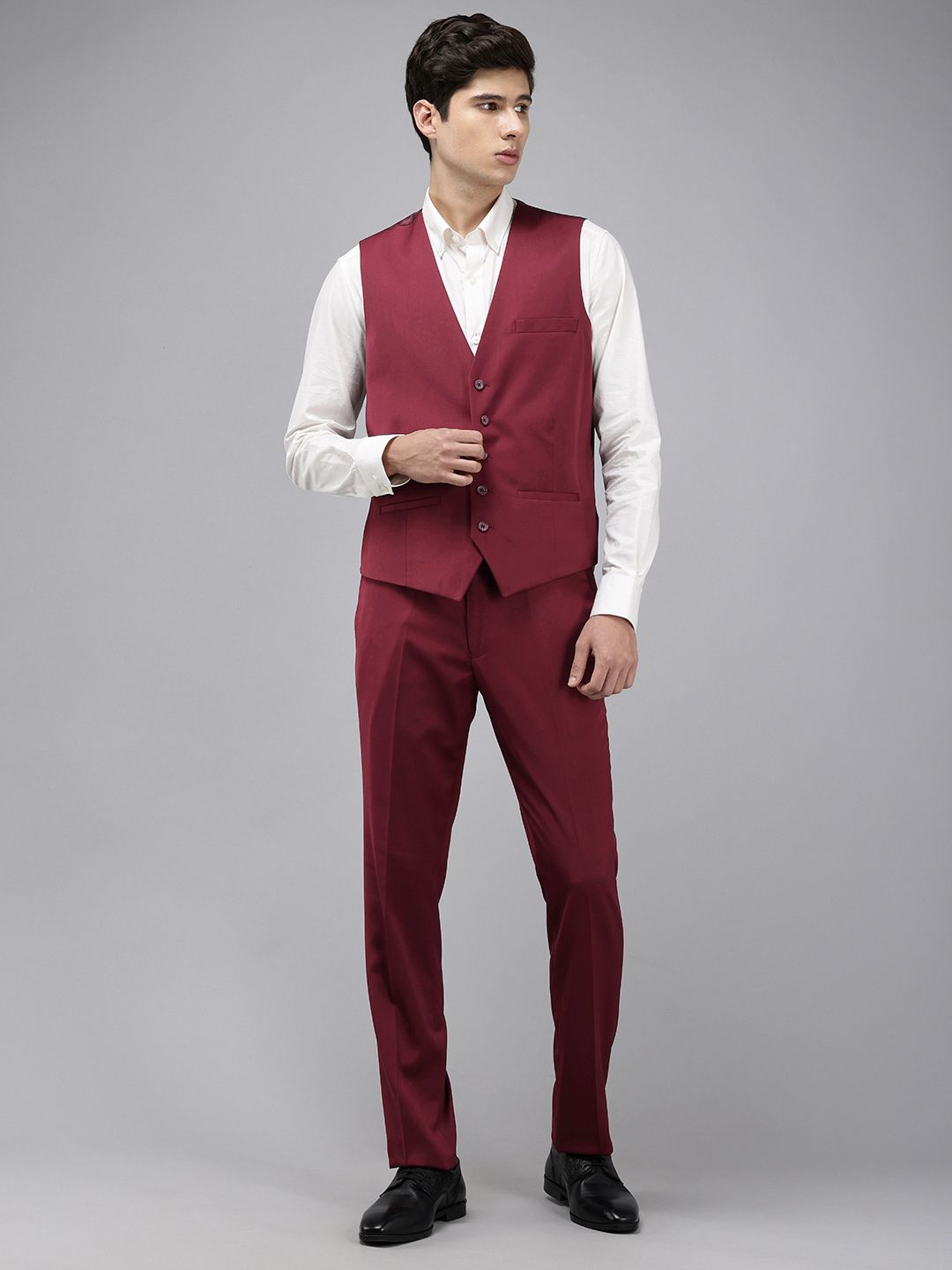 Park Avenue Single Breasted Slim Fit 3-Piece Formal Suit
