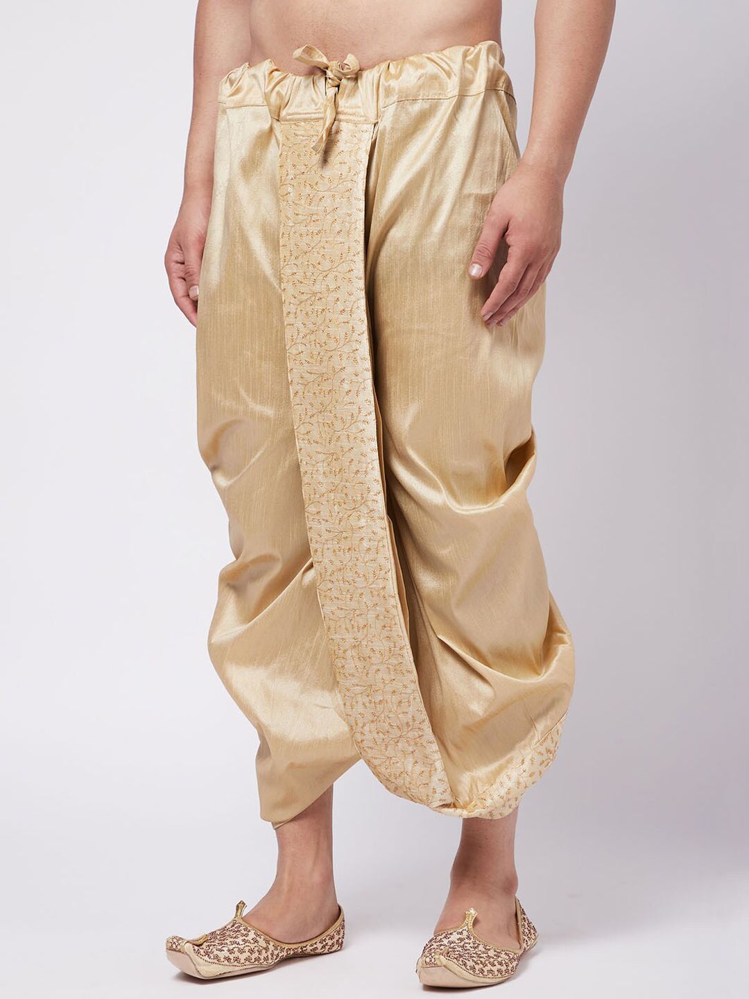 VASTRAMAY By Vastramay Men Relaxed-Fit Embroidered Ethnic Dhoti Pant