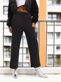 DressBerry Women Everyday Essential Textured Trousers