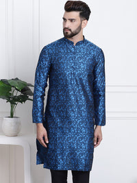 SOJANYA Kurta Kolar Mandarin Rekaan Tenun Geometrik