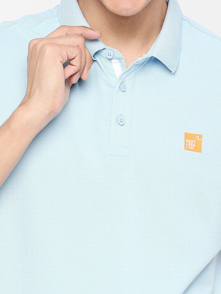 SPYKAR Polo Collar Slim Fit Cotton T-shirt