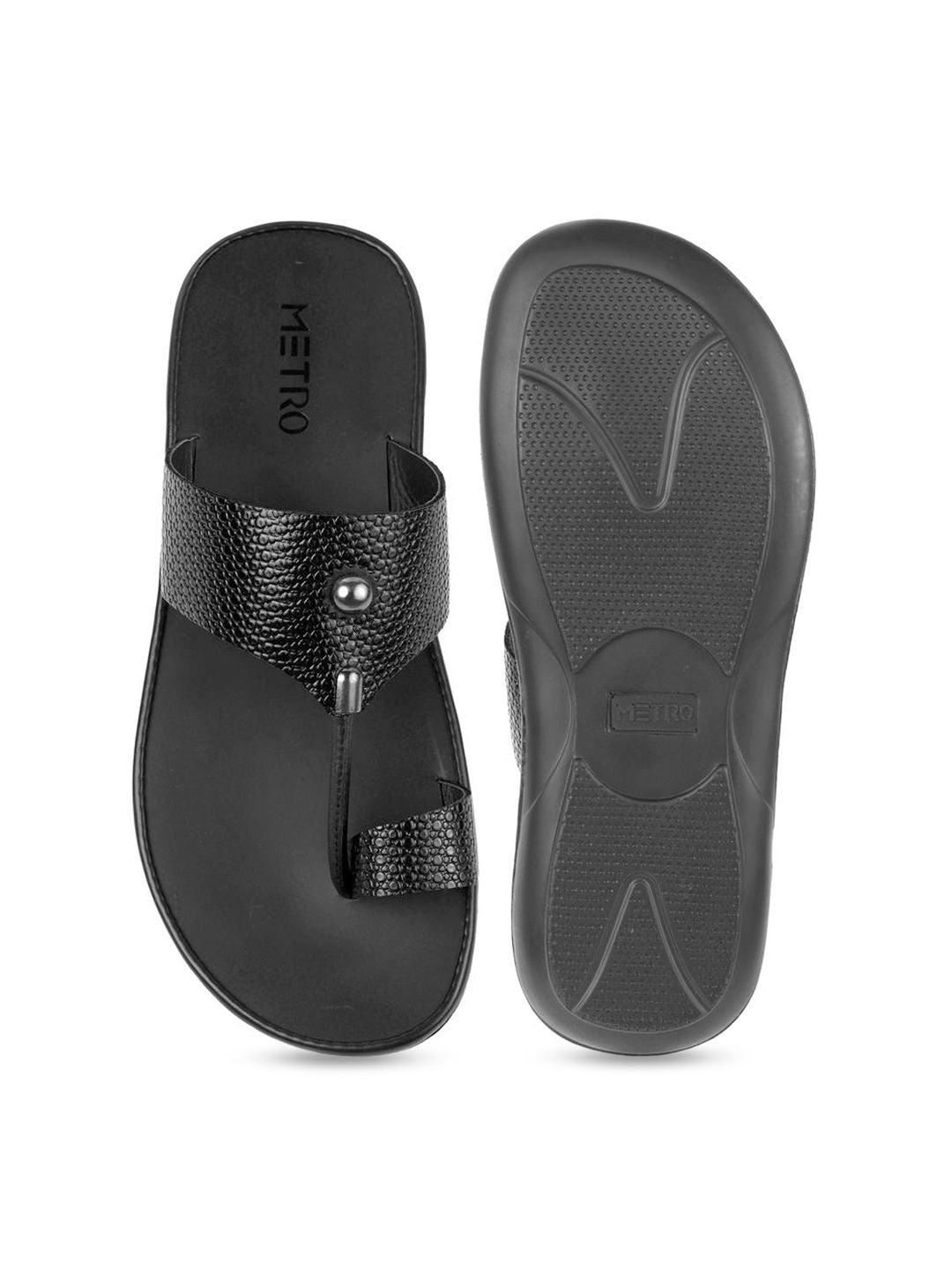 Metro Men Leather Comfort Sandals
