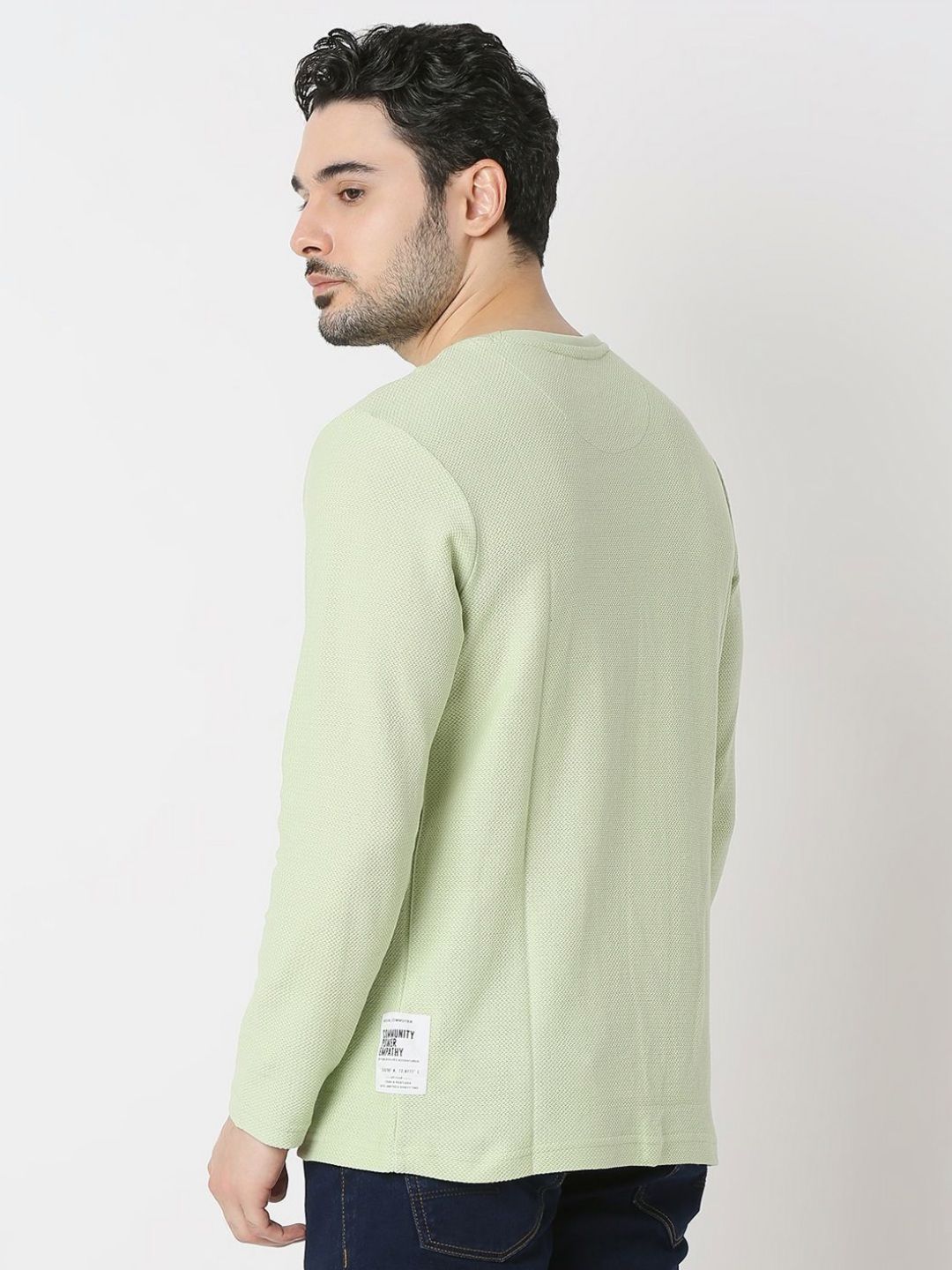 SPYKAR Men Solid Round Neck Cotton T-shirt