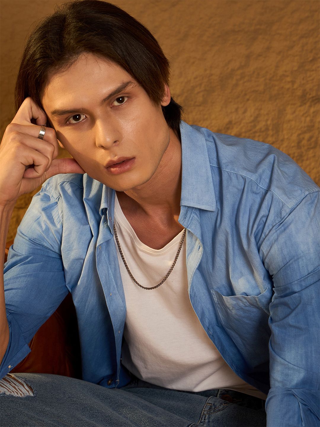 DENNISON Drop Shoulder Oversized Ombre Dyed Shirt