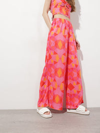 DressBerry Women Pixel Perfect Printed Trouser