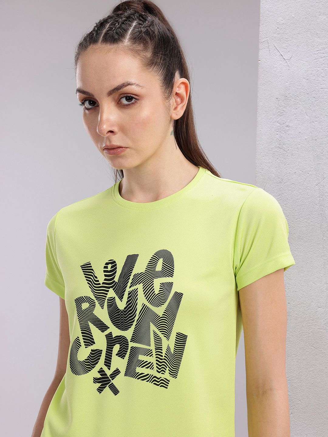 HRX by Hrithik Roshan Typography Printed Rapid Dry Running T-shirt