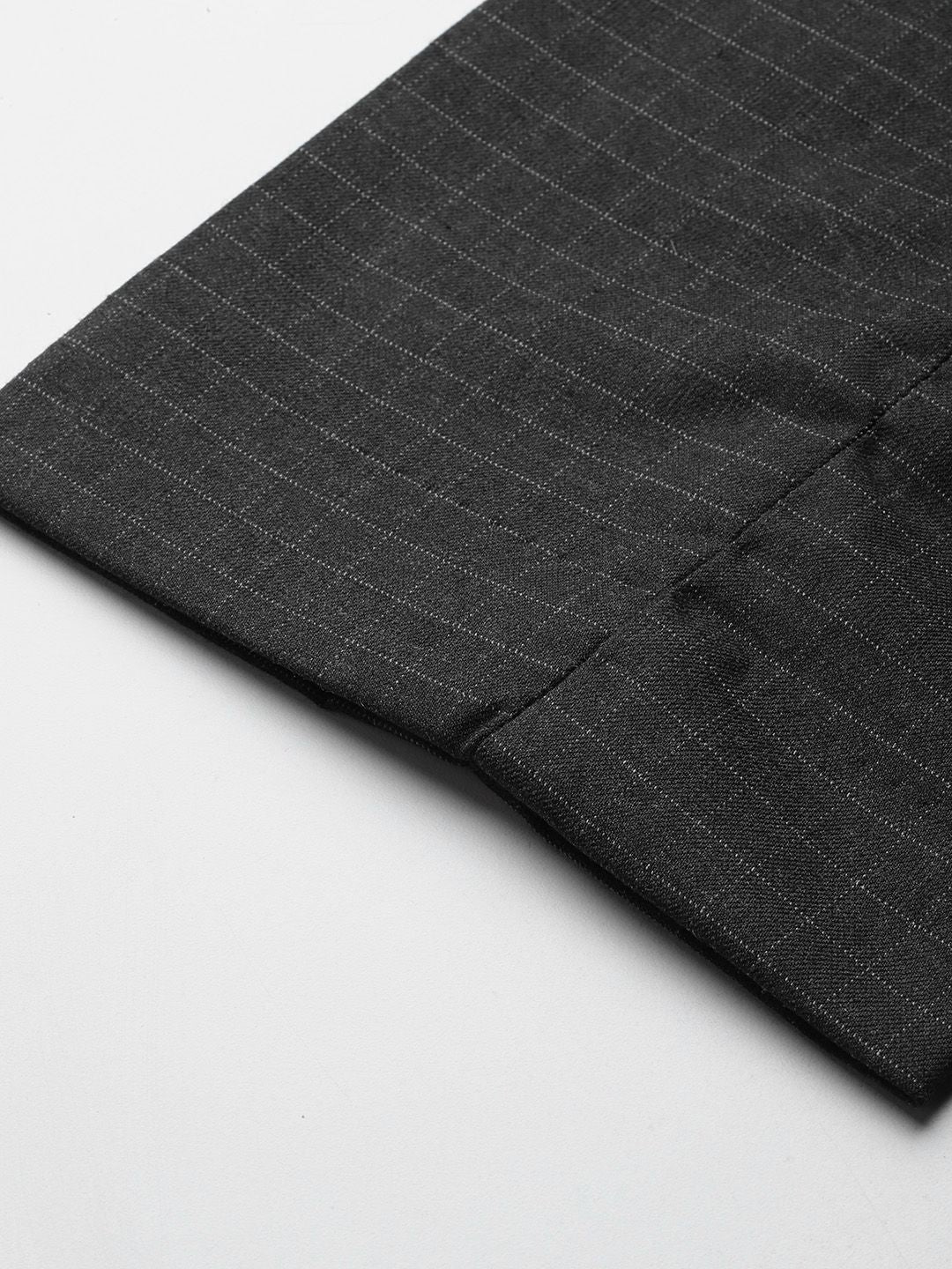 The Indian Garage Co. X Luxe Men Checked Slim Fit Formal Trousers