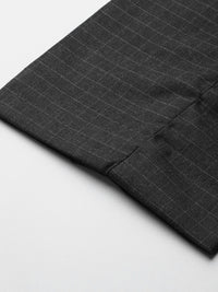 The Indian Garage Co. X Luxe Men Checked Slim Fit Formal Trousers