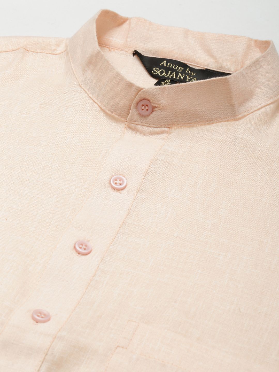 Anug oleh SOJANYA Men Dobby Kurta Berwarna Peach