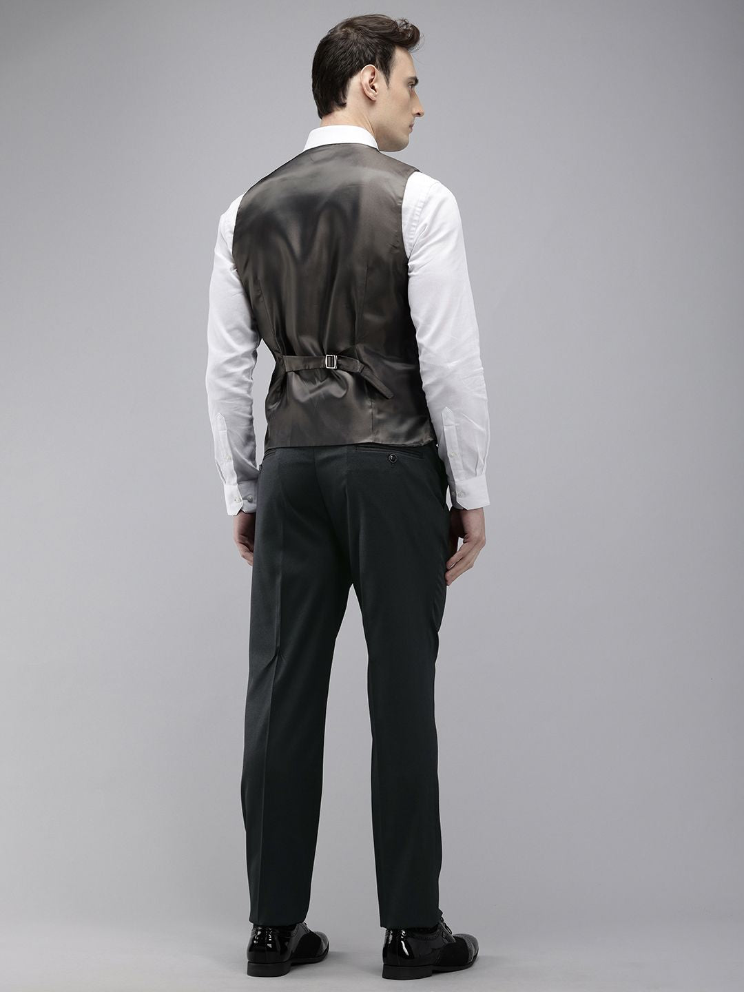 Park Avenue Self Design Contemporary Fit 3 Piece Party Suit