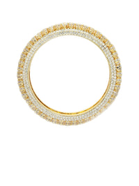 KARATCART Set Of 2 Gold-Plated AD  Bangle