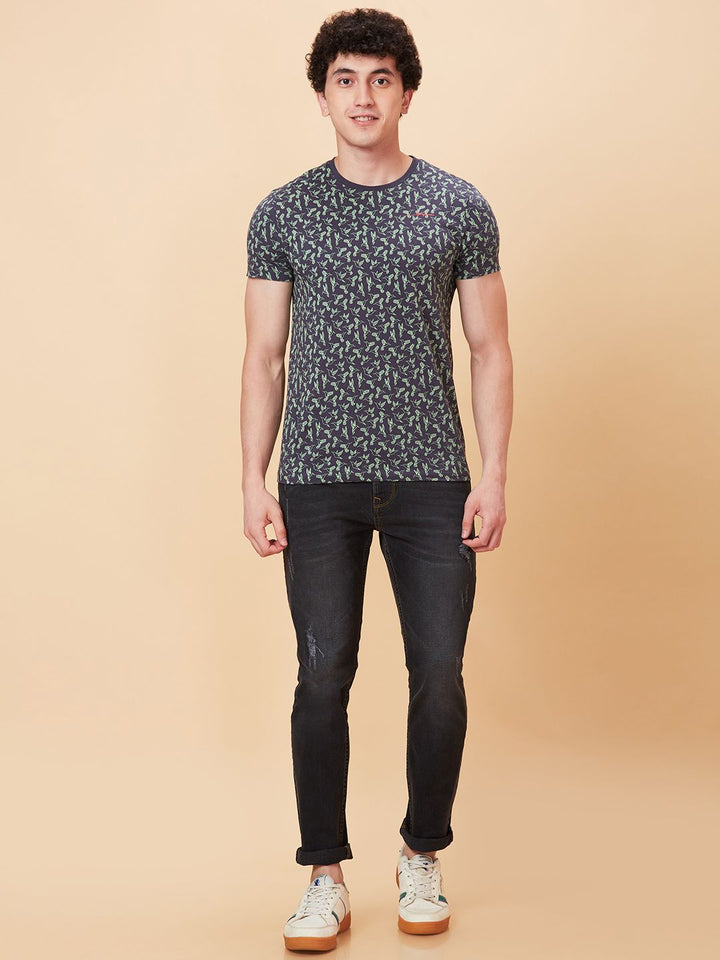 Being Human Men Slim Fit Low Distress Light Fade Jeans