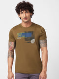 SPYKAR Graphic Printed Slim Fit T-shirt
