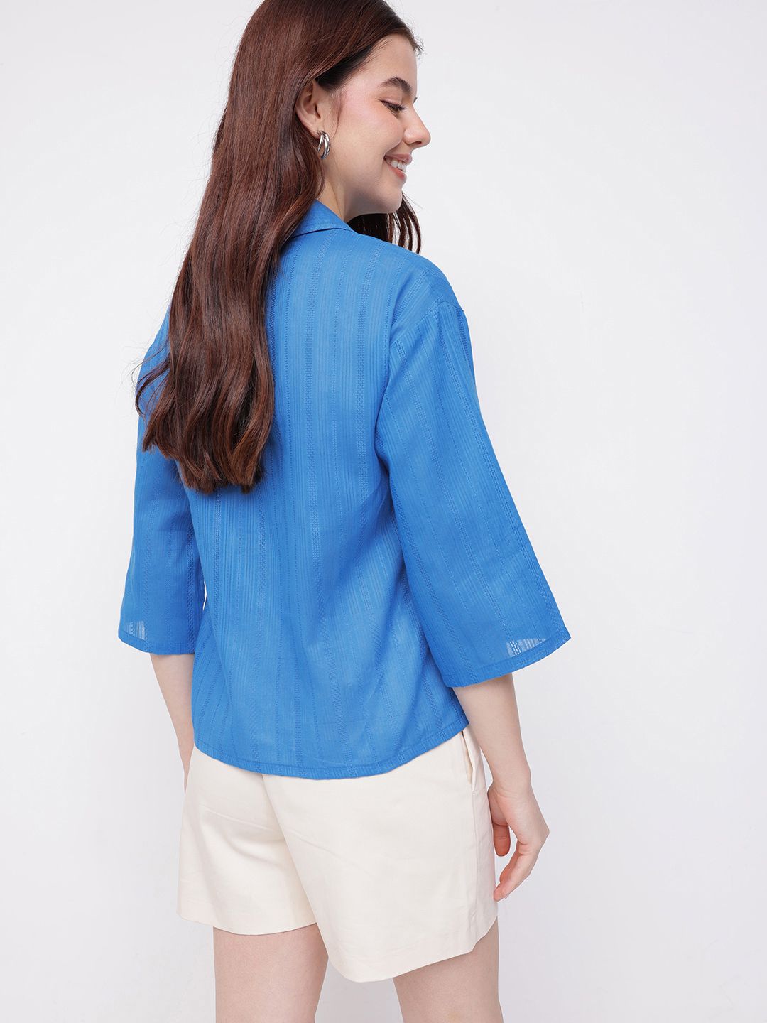 DressBerry Versatility Chic Self Striped Shirt
