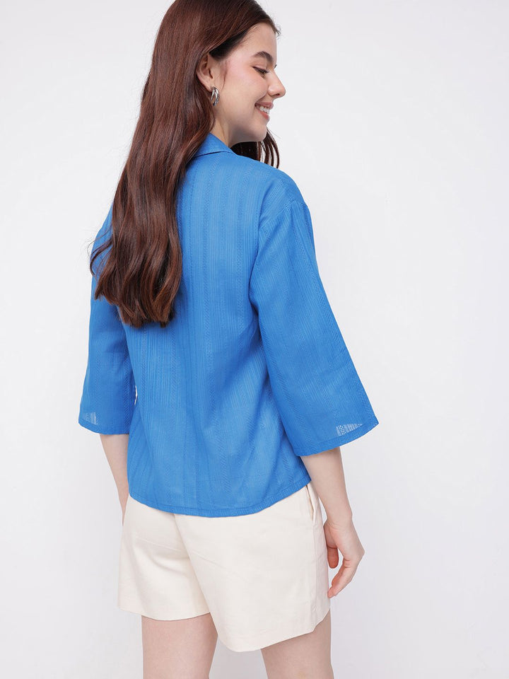 DressBerry Versatility Chic Self Striped Shirt