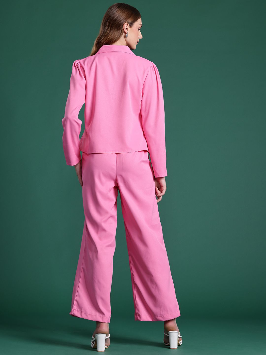 DressBerry Lapel Collar Blazer-Style Co-ords